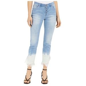 New INC International Concepts Women's Tie-Dyed Angled-Hem Mop Jeans
